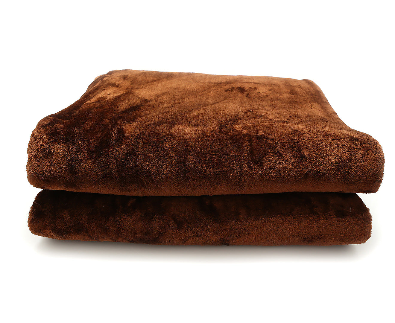 Laura Hill 600GSM Large Double-Sided Faux Mink Blanket - Chocolate