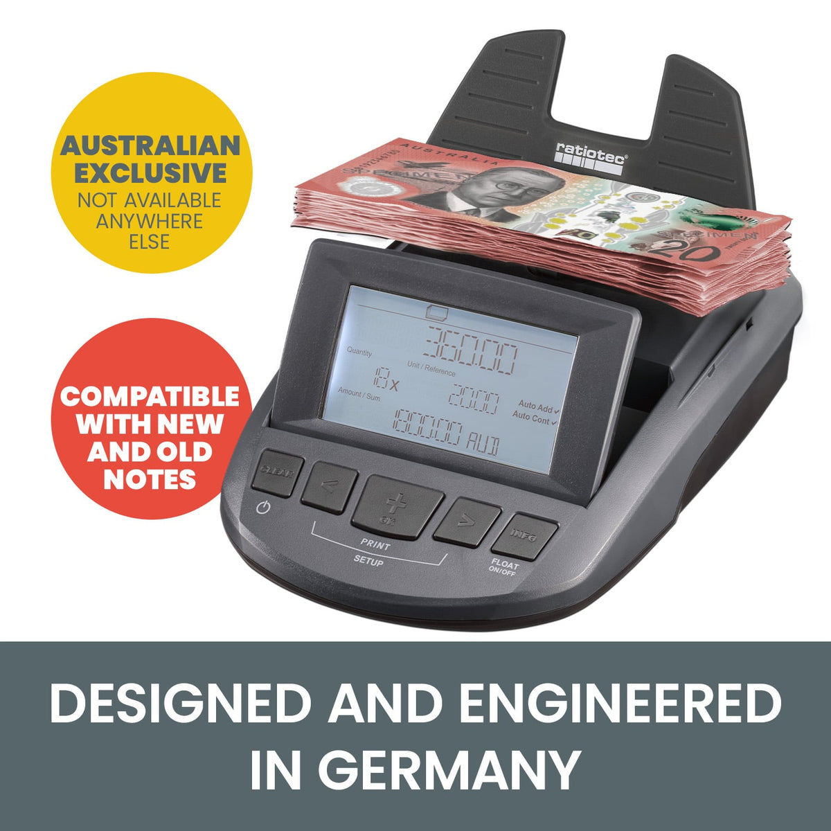 Note And Coin Counter Digital Electronic Money Note Coin Counter Scales – GoStore Australia