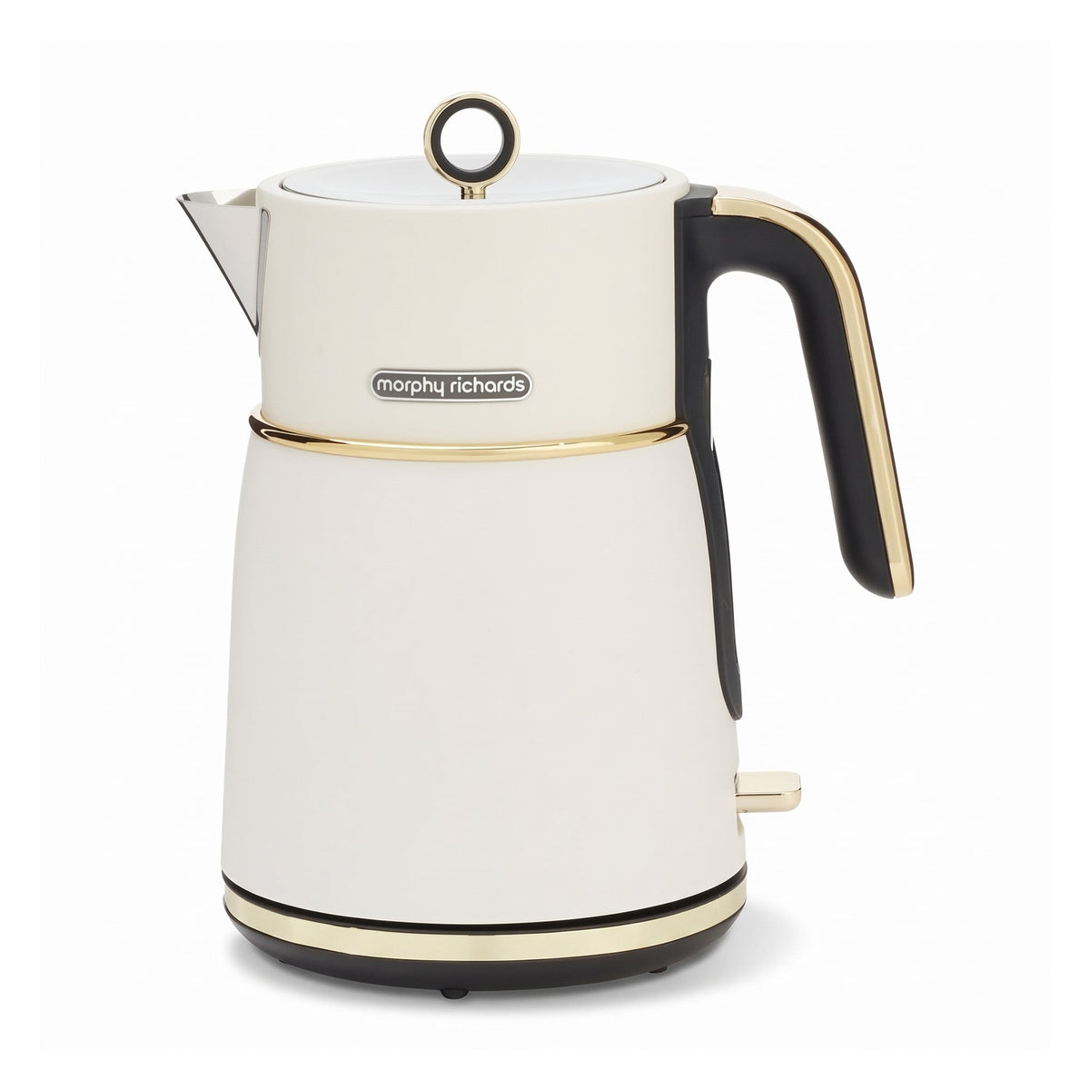 Morphy Richards Signature Kettle Toaster Set Matte Soft Gold 1.5L Jug Kettle & 4 Slice Long Slot Toaster White