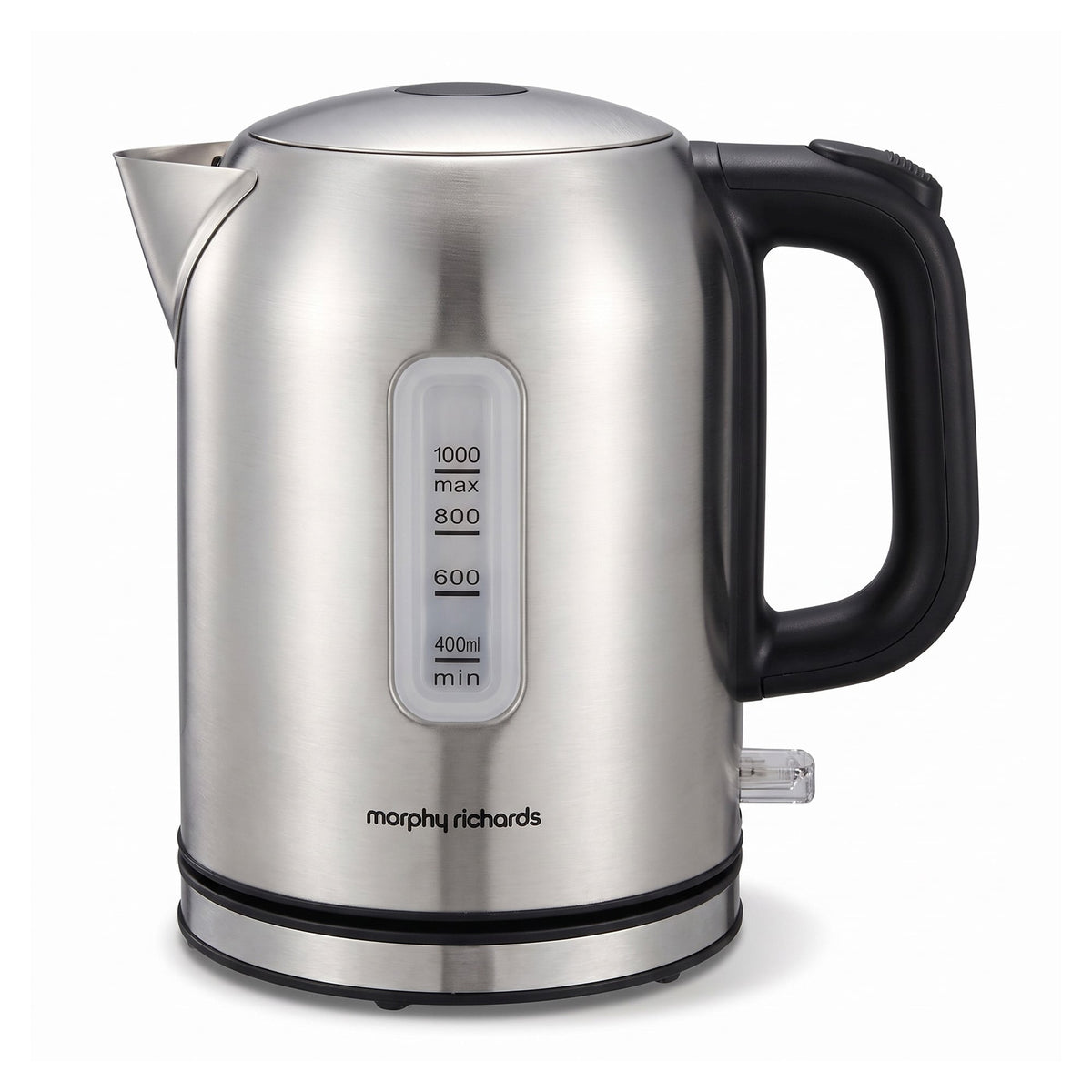 Morphy Richards Equip Kettle and Toaster Set Brushed Stainless Steel 1L Jug Kettle & 2 Slice Toaster Breakfast Bundle