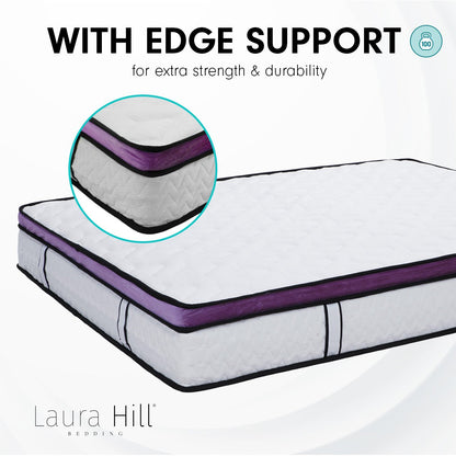 Laura Hill Euro Top Spring Pocket Mattress Queen - 30cm