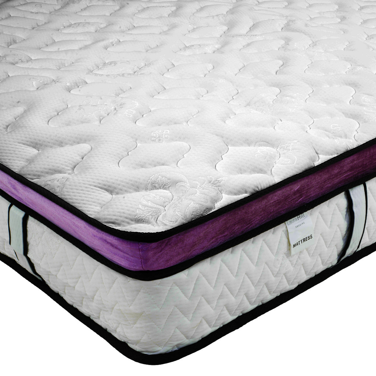 Laura Hill Euro Top Spring Pocket Mattress Queen - 30cm