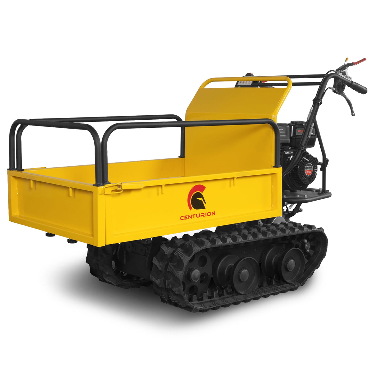 Centurion Petrol Tracked Wheelbarrow Dumper 212cc 7HP with Extendable Steel Hopper
