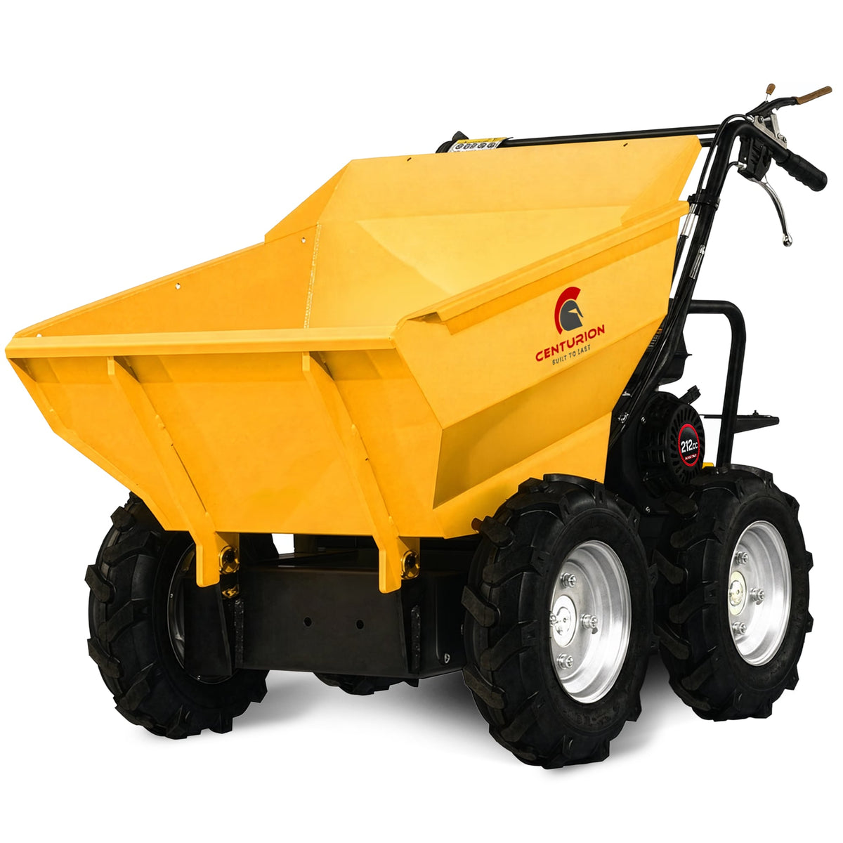 Centurion 300kg Petrol Motorised Wheelbarrow 4WD 212cc 7HP Dump Cart