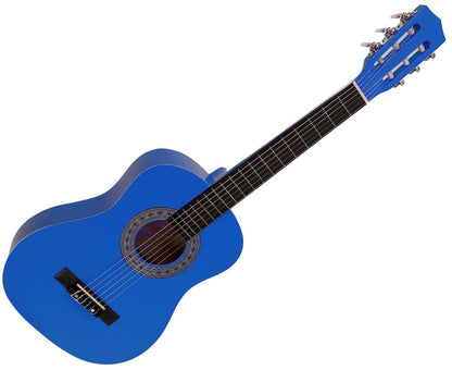 Karrera 34in Acoustic Childrens Wooden Guitar - Blue