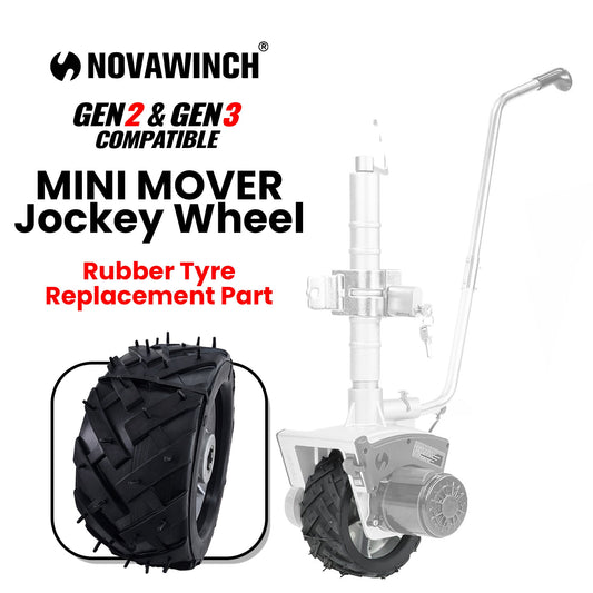 Mini Mover Rubber Tyre Replacement Part for Gen 2 & Gen 3 Caravan Jockey Wheel