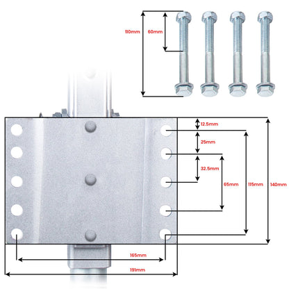 Gen3 Mini Mover 12V 550W Electric Motorised Jockey Wheel