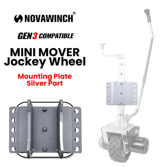 Mini Mover Mounting Plate Silver Part for Gen 3 Caravan Jockey Wheel