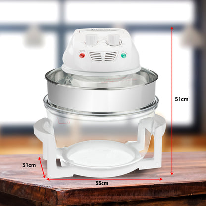 Pronti Family Turbo Convection Oven Broiler Cooker 17L - A18 White