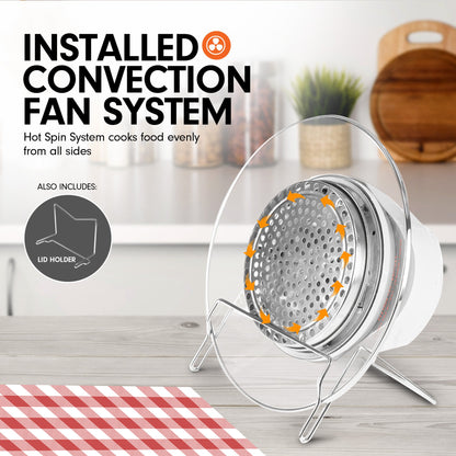 Pronti Family Turbo Convection Oven Broiler Cooker 17L - A18 White