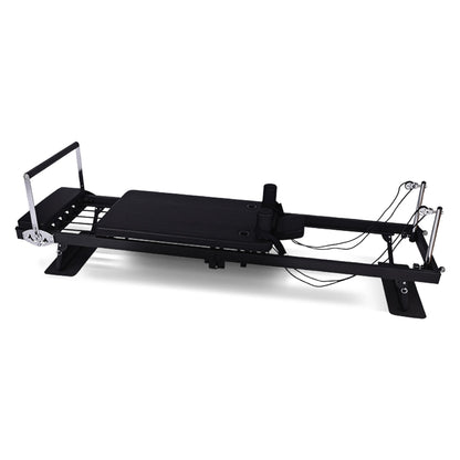 Powertrain Aria Pilates Reformer Machine Steel Foldable Home Gym Equipment Exercise Trainer Black