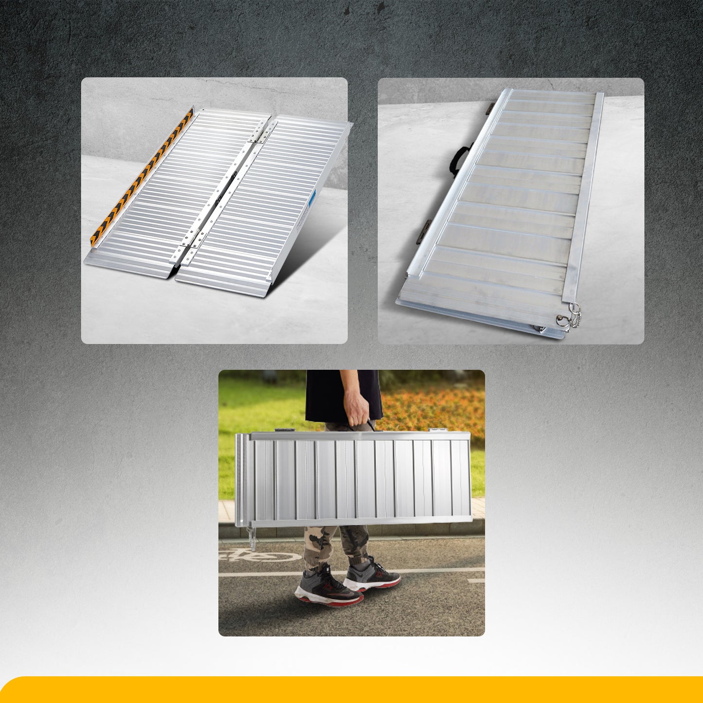 Kartrite 3ft Aluminium Foldable Wheelchair Ramp R01