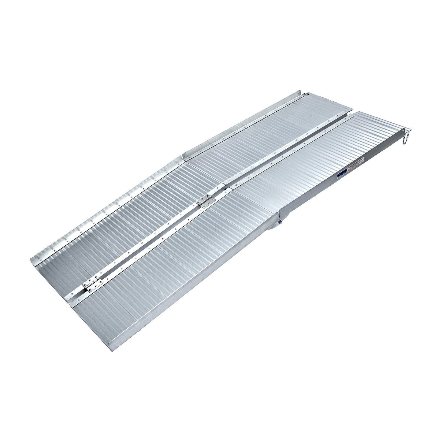 Kartrite 6ft Aluminium Foldable Wheelchair Ramp Non-Slip R02 Silver