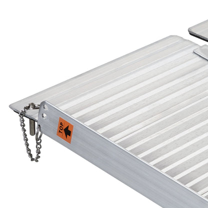 Kartrite 6ft Aluminium Foldable Wheelchair Ramp Non-Slip R02 Silver