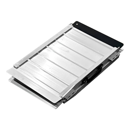 Kartrite Aluminium Wheelchair Ramp 2FT Mobility Ramp with High Grip Surface Safety Side Rails Locking Pin & Carry Handle