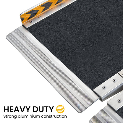 Kartrite Folding Aluminium Wheelchair Ramp 5FT Portable Mobility Access Ramp