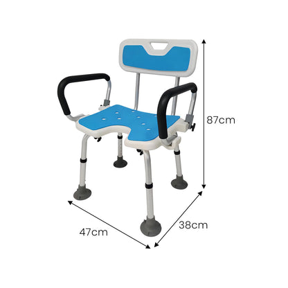 Orthonica Shower Chair with Adjustable Armrests