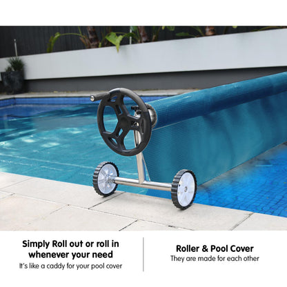 500 Micron Solar Swimming Pool Cover 8.5m x 4.2m - Blue