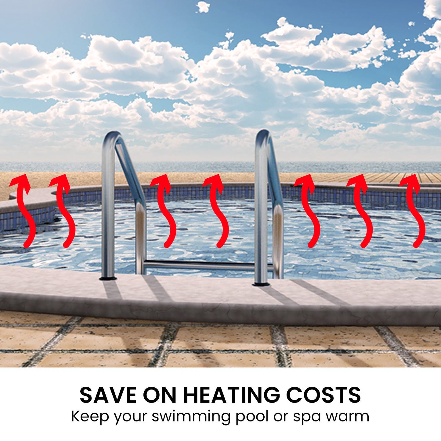 HydroActive QuadCell Swimming Pool Cover 500 Micron 12m x 6.4m