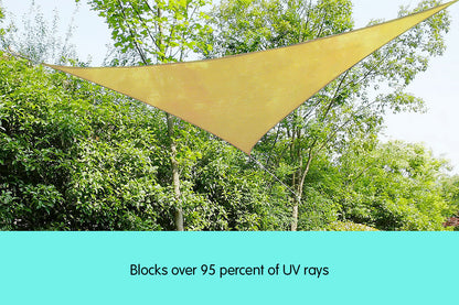 Wallaroo Triangle Shade Sail 7x7x7 - Sand