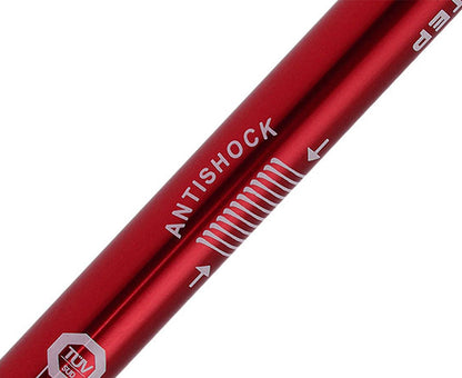 Anti-Shock Trekking Hiking Walking Poles Sticks Pair - Red