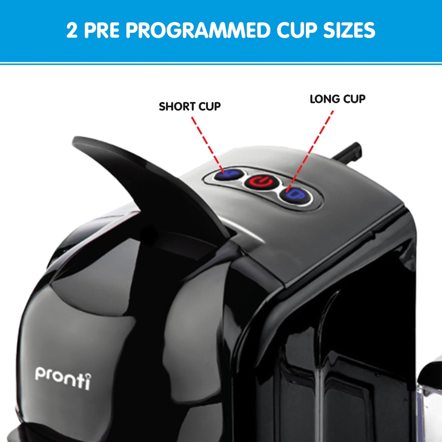 Pronti Breakfast Set with HomeMaid Coffee Machine, Silver Noir Toaster & Kettle