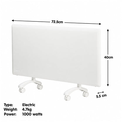 Nobo 1000W Slimline Wi-Fi Electric Panel Heater with Wi-Fi - Refurbished