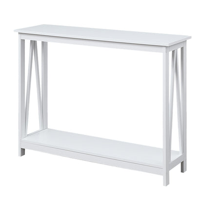 Sarantino Grace A-Frame Console Table - White