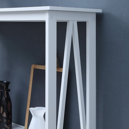 Sarantino Grace A-Frame Console Table - White