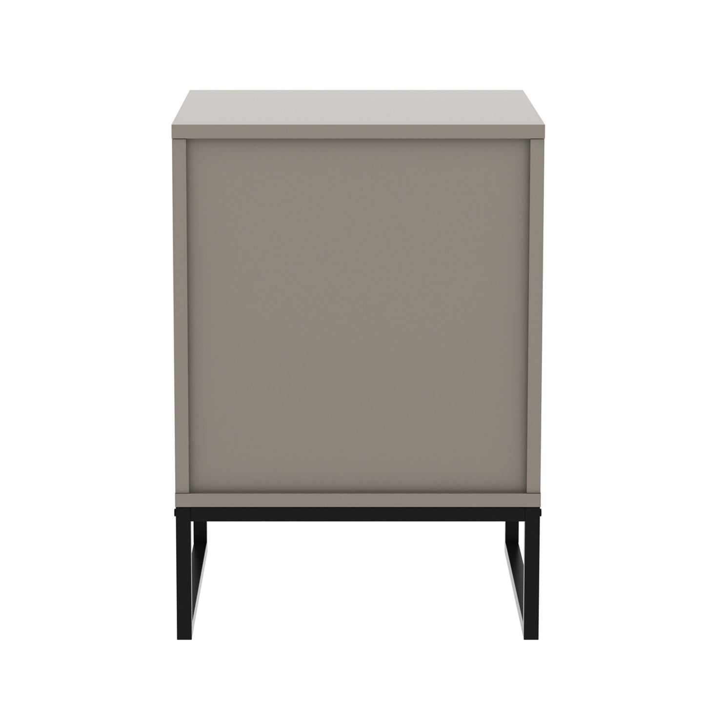 Sarantino Elton Fluted Grey Bedside Table