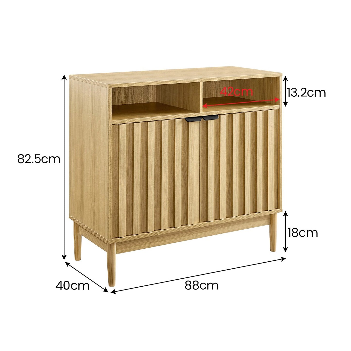 Sarantino Eleni 2-Door Sideboard - Natural