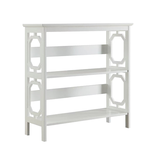 SSarantino Laurel 3-Tier Bookshelf Display Rack in White
