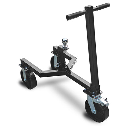 Kartrite Trailer Dolly Adjustable 2in Hitch Ball 1500kg Tongue Weight Capacity w/8in Swivel Wheels Steel Trailer Mover