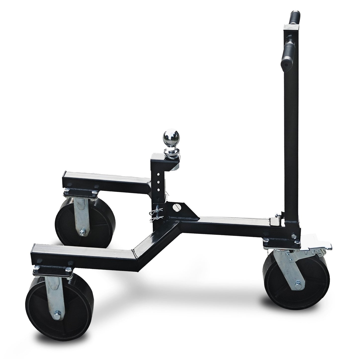 Kartrite Trailer Dolly Adjustable 2in Hitch Ball 1500kg Tongue Weight Capacity w/8in Swivel Wheels Steel Trailer Mover