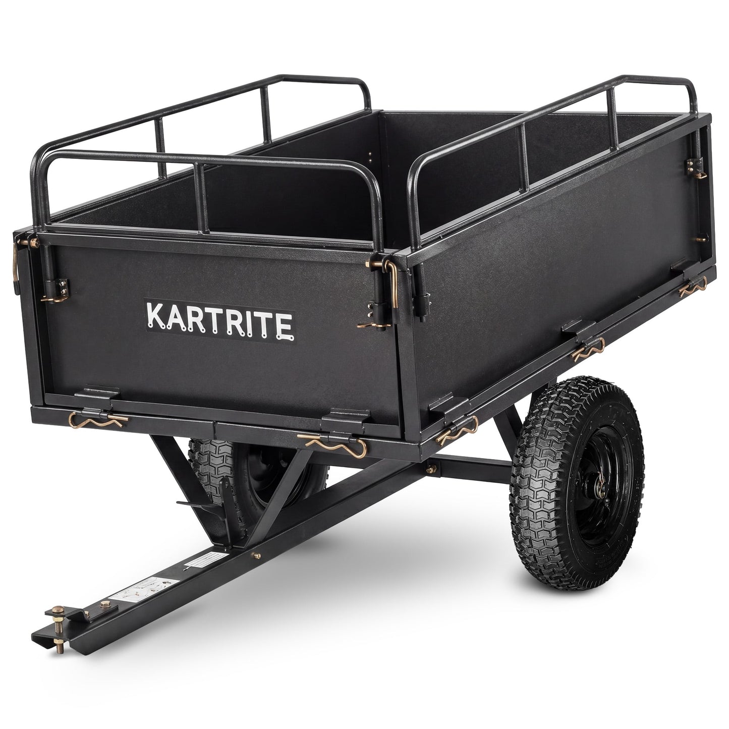 Kartrite 430kg Heavy Duty Steel Dump Cart with Foot Pedal Dumping System