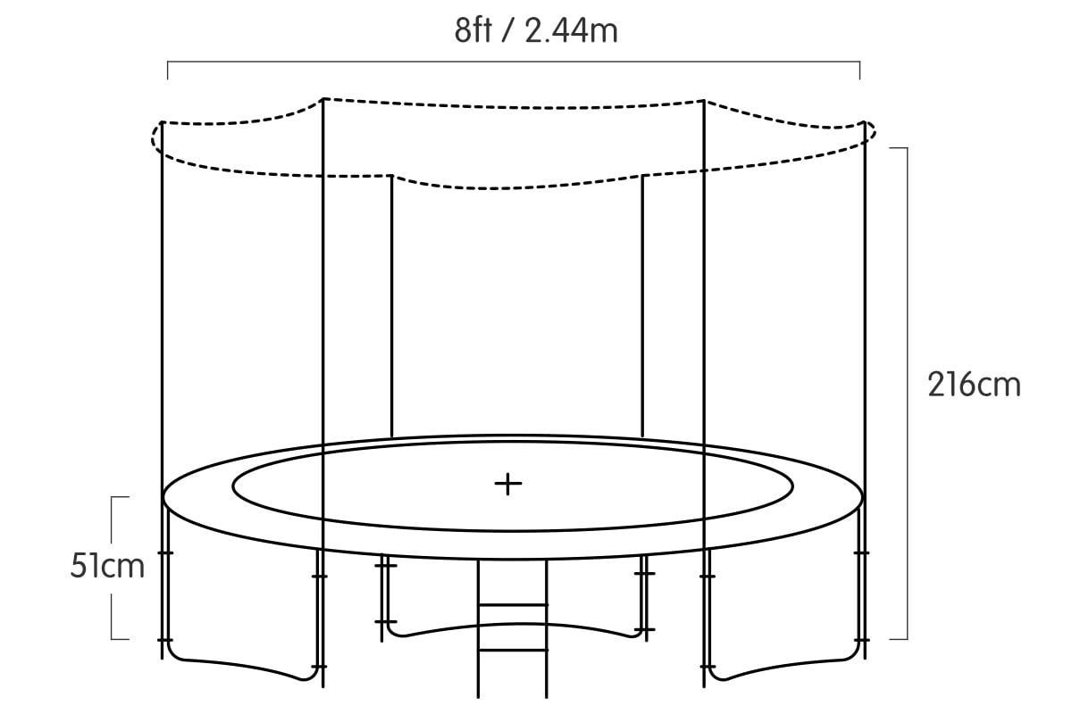 Kahuna Blizzard 8ft Trampoline
