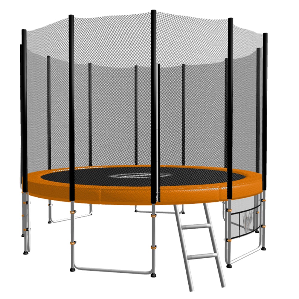 Kahuna Blizzard 10 ft Trampoline with Net - Orange