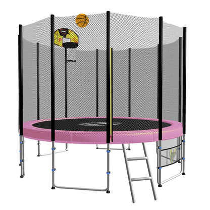 Kahuna 8 ft Blizzard Trampoline Outer Net Pad Mat Basketball - Pink