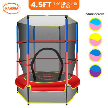Kahuna Mini 4.5 ft Trampoline - Red Blue