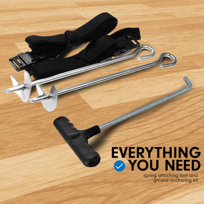 Kahuna Trampoline 6ft x 9ft Rectangular Outdoor Basketball Set