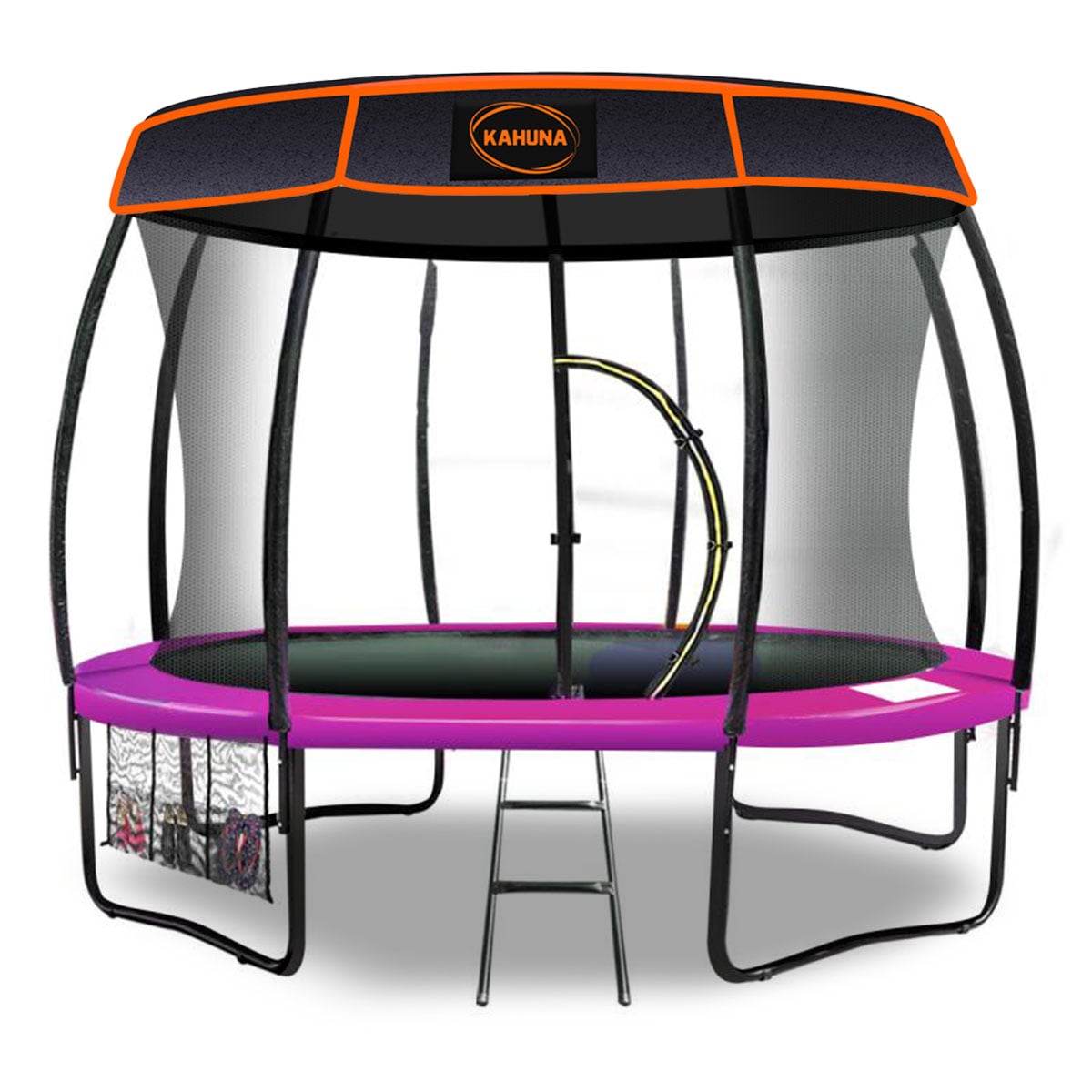 Kahuna Trampoline 16 ft with Roof Set - Pink