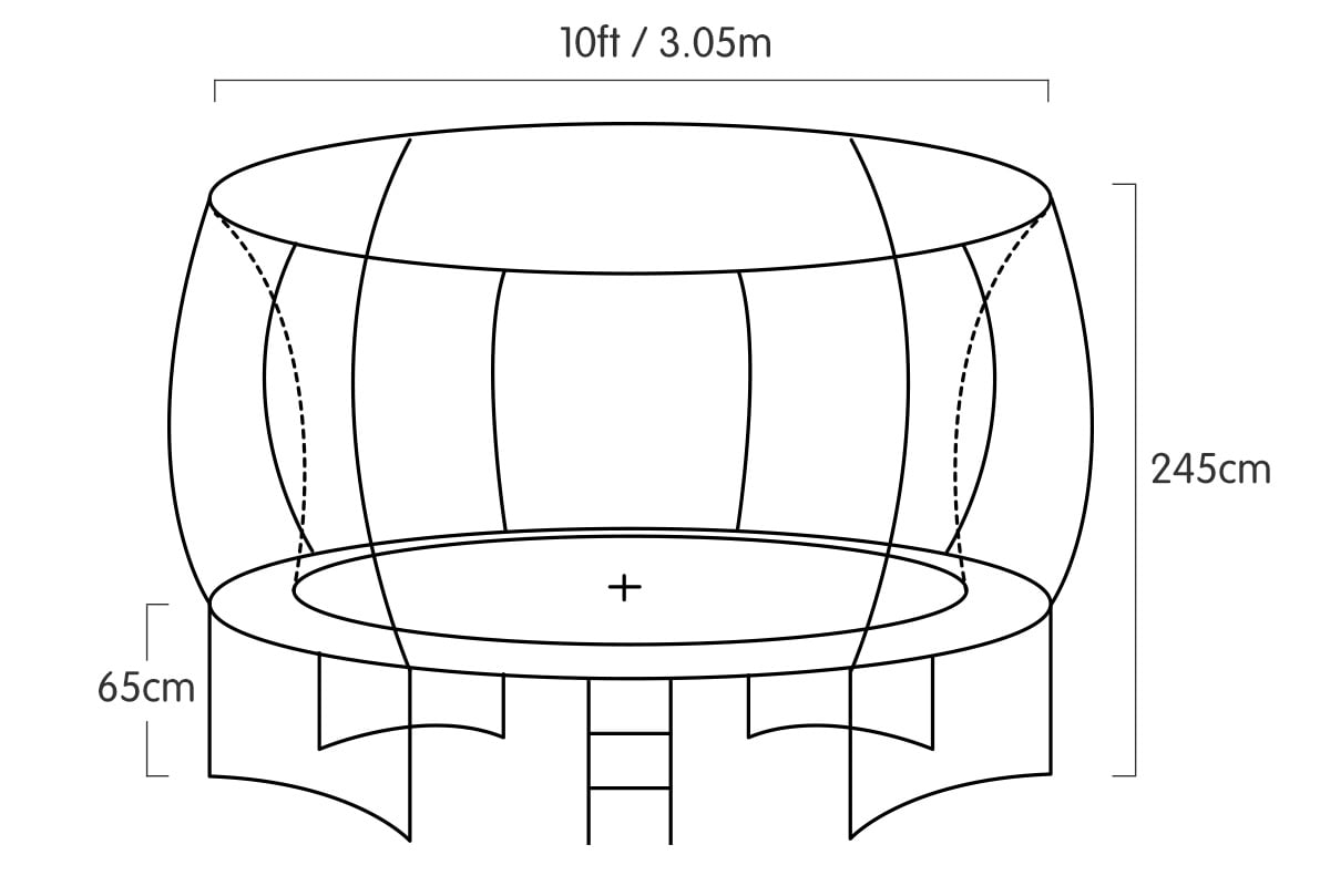 Trampoline 10 ft Kahuna - Green