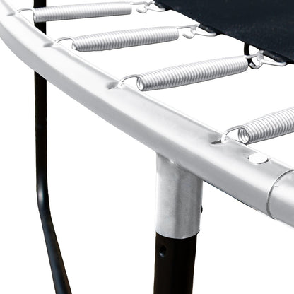 Kahuna Trampoline 12 ft with Basketball Set and Roof - Orange