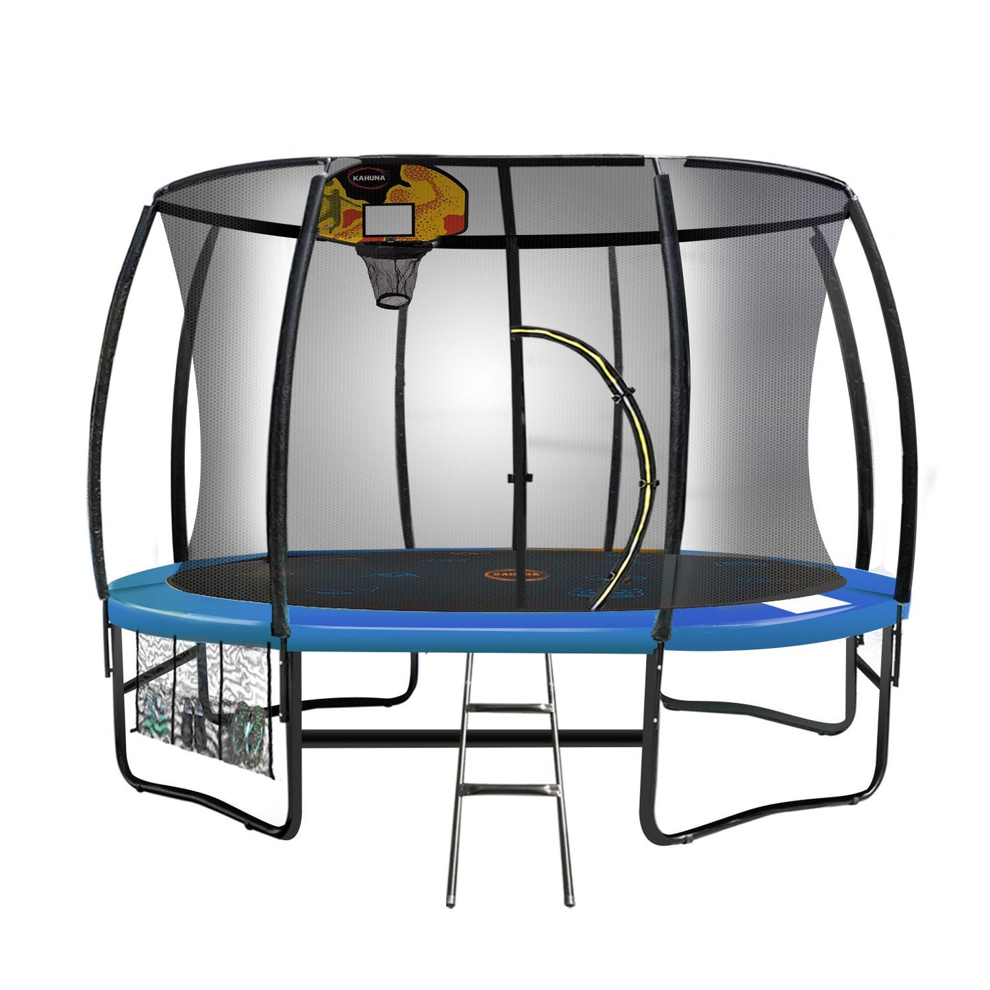 Kahuna Pro 10ft Trampoline with Mat, Reversible Pad, Basketball Set