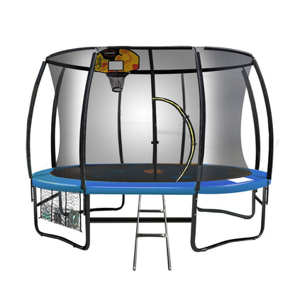 Kahuna Pro 10ft Trampoline with Mat, Reversible Pad, Basketball Set