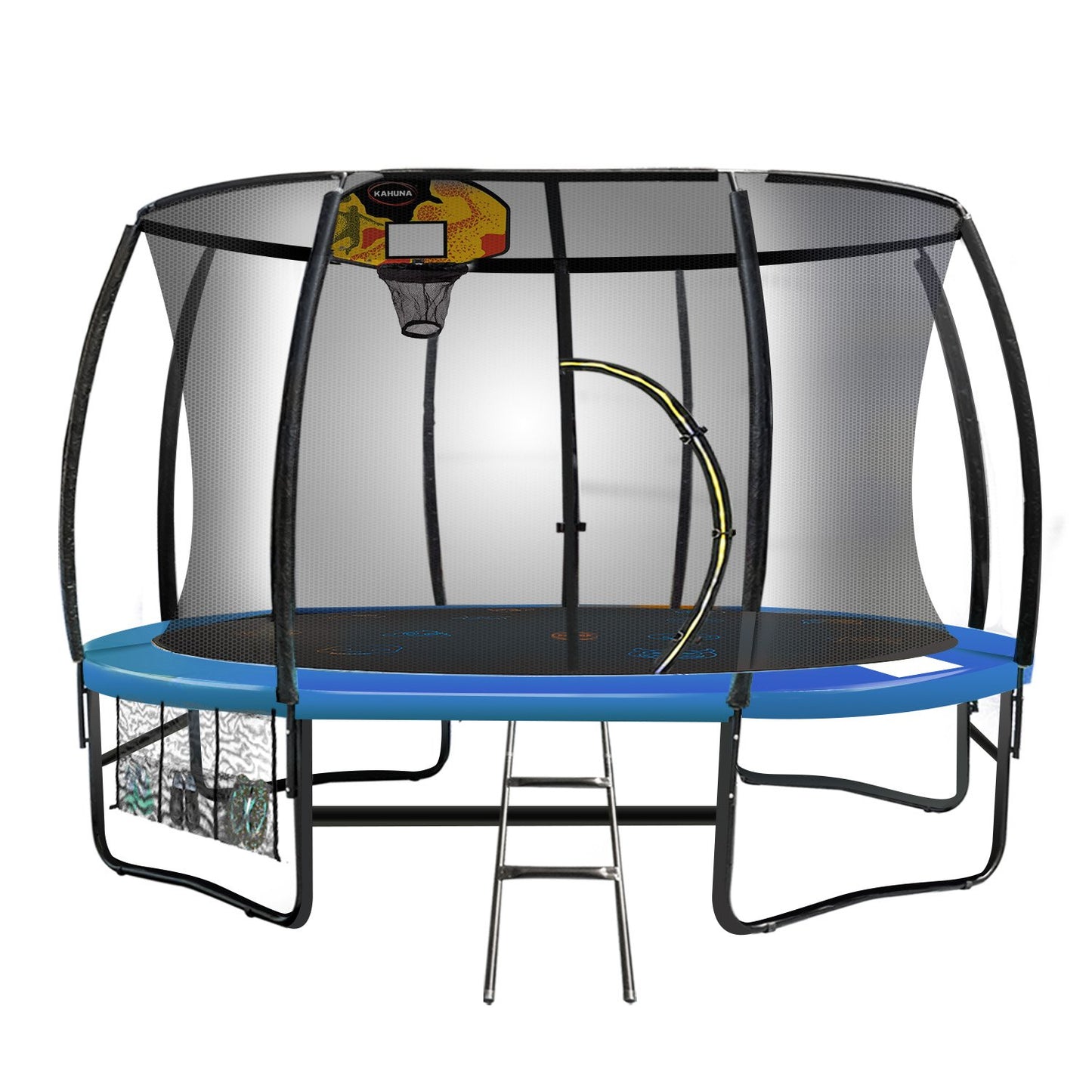 Kahuna Pro 14ft Trampoline with Mat, Reversible Pad, Basketball Set