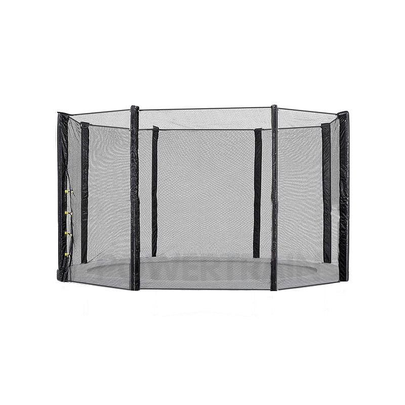 12ft Replacement Round Outdoor Trampoline Safety Net Enclosure 8 pole