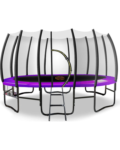 Kahuna Twister 14ft Springless Trampoline - Purple