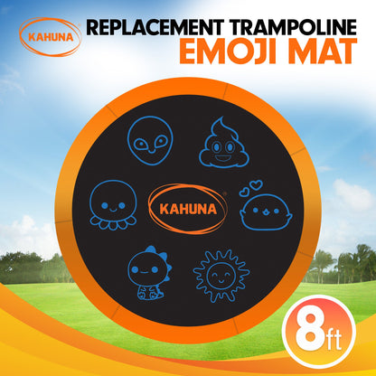 8ft Replacement Trampoline Jumping Mat - Emoji
