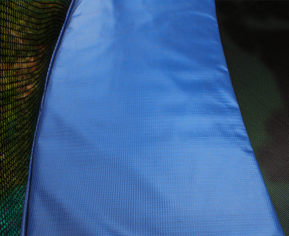 10ft Trampoline Replacement Safety Pad and Net Round  8 Poles Blue